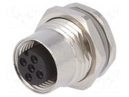 Connector: M12; socket; PIN: 3; female; A code-DeviceNet / CANopen TE Connectivity