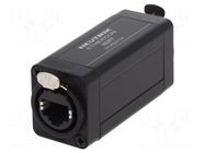 Coupler; socket; etherCON; PIN: 8; RJ45 socket,both sides; female NEUTRIK
