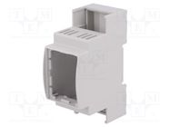 Enclosure: for DIN rail mounting; Y: 90.5mm; X: 36mm; Z: 62mm; grey ITALTRONIC