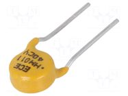 Fuse: PTC polymer; 110mA; Ø0.65x4.7mm ECE