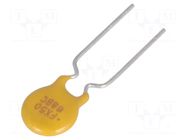 Fuse: PTC polymer; 500mA; THT; Ø0.51x7.6mm ECE