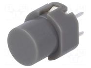 Switch: keypad; Pos: 2; SPST-NO; 0.01A/32VDC; grey; THT; 1.3N; round C&K