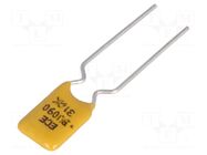 Fuse: PTC polymer; 900mA; THT; Ø0.51x7.6mm ECE