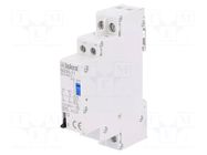 Relay: installation; bistable,impulse; NC + NO; Ucoil: 24VAC; BI ISKRA