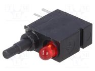 Switch: push-button; Pos: 2; SPDT; 0.5A/60VAC; 0.5A/60VDC; ON-(ON) MENTOR