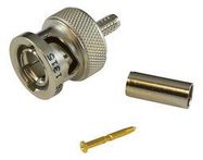 RF/COAXIAL, BNC PLUG, STRAIGHT, 75 OHM, CRIMP