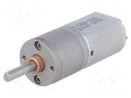 Motor: DC; with gearbox; POLOLU 20D; 6VDC; 3.2A; Shaft: D spring POLOLU