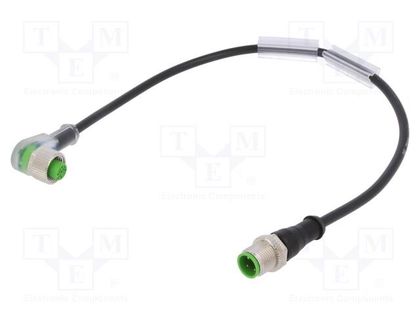 Connection lead; M12; 300mm; 4A; -30÷80°C; PVC; IP67; 24VDC MURR ELEKTRONIK 7000-40381-6130030