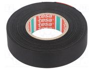 Tape: textile; W: 19mm; L: 25m; Thk: 0.16mm; Automotive; caoutchouc TESA