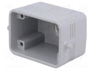 Enclosure: for HDC connectors; C-TYPE; size 44.27; Gland holes: 1 ILME