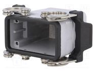 Enclosure: for HDC connectors; C-TYPE; size 57.27; high; PG21 ILME