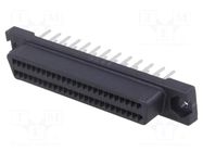 Connector: SCSI; PIN: 50; shielded; Locking: latch,screws; socket TE Connectivity