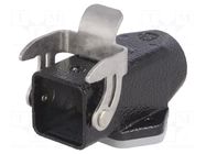 Enclosure for connectors: HDC; size 3A; Han® M; IP44,IP65,IP67 HARTING