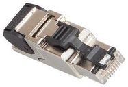 CONNECTOR, ETHERNET, PLUG, 8 POSITION, CABLE