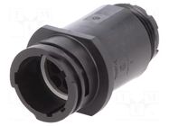 Connector: circular; plug; male; PIN: 9; w/o contacts,sealed TE Connectivity