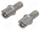 Threaded head screw; 0.50 Connector System,AMPLIMITE; 9.91mm TE Connectivity