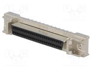 Connector: SCSI; PIN: 50; shielded; Locking: latch; socket; female TE Connectivity