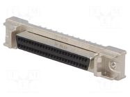 Connector: SCSI; PIN: 50; shielded; Locking: latch,screws; socket TE Connectivity