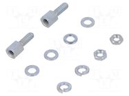 Set of screws for D-Sub; Thread len: 7.93mm; Thread: UNC 4-40 TE Connectivity