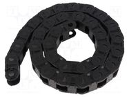 Cable chain; B15/B15i; Bend.rad: 180mm; L: 1006mm; Int.width: 15mm IGUS