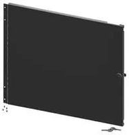 HINGED LOCKING DOOR, STEEL, 27.88", BLACK