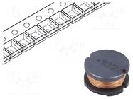 Inductor: wire; SMD; 1mH; 230mA; ±10%; Ø: 10mm; 3.1Ω; H: 6mm BOURNS