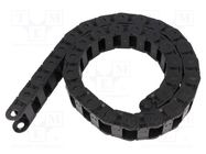 Cable chain; B15/B15i; Bend.rad: 180mm; L: 1006mm; Int.width: 25mm IGUS