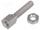 Set of screws for D-Sub; Thread len: 12.7mm; Thread: UNC 4-40 TE Connectivity