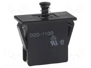 Switch: door; Pos: 2; SPST-NO + SPST-NC; 16A/250VAC; black; D2D OMRON Electronic Components