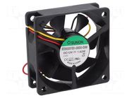 Fan: DC; axial; 12VDC; 60x60x20mm; 39.08m3/h; 34.5dBA; ball SUNON