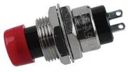 SWITCH, PUSHBUTTON, SPST-NO, 0.3A, 125VAC