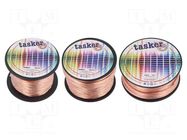 Wire: loudspeaker cable; 2x1mm2; stranded; CCA; transparent; PVC TASKER