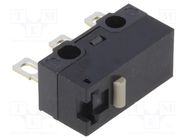 Microswitch SNAP ACTION; 0.1A/30VDC; without lever; SPDT; Pos: 2 OMRON Electronic Components