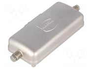 Protection cover; size 10B; Han; for latch; stainless steel HARTING