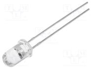 LED; 5mm; white (sand); 15°; Front: convex; 2.8÷3.6V; No.of term: 2 OPTOSUPPLY