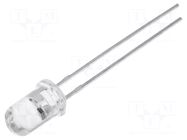 LED; red (rose); 5mm; 15°; Front: convex; 2.8÷3.6VDC; No.of term: 2 OPTOSUPPLY