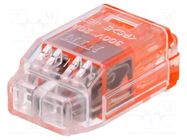 Quick splice; QLX; 20A; 300V; spring clamp; Contacts: copper; red NICHIFU