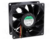 Fan: DC; axial; 12VDC; 92x92x38mm; 204.21m3/h; 57.6dBA; Out: F type SUNON