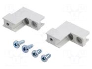 Spacers including screws; 2pcs. FIBOX