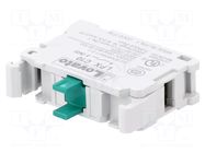 Contact block; 22mm; Platinum; front; screw terminals; -25÷70°C LOVATO ELECTRIC