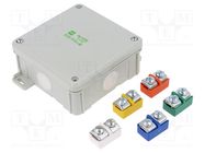 Enclosure: junction box; X: 98mm; Y: 98mm; Z: 46mm; wall mount; IP55 ELEKTRO-PLAST NASIELSK