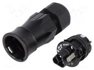 Connector: circular; plug; RST; male; PIN: 3; 250V; silver plated WIELAND