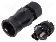 Connector: circular; plug; RST; male; PIN: 3; 250V; silver plated WIELAND