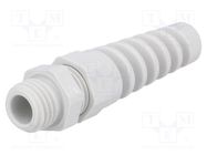 Cable gland; with strain relief; M12; 1.5; IP68; polyamide; grey HUMMEL