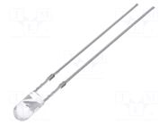 LED; red; 3mm; 5800÷7000mcd; 30°; Front: convex; No.of term: 2 OPTOSUPPLY