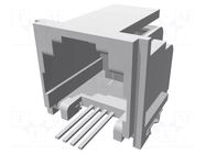 Connector: RJ11; socket; PIN: 4; Cat: 3; shielded,low profile; 6p4c TE Connectivity