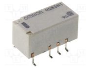 Relay: electromagnetic; DPDT; Ucoil: 5VDC; Icontacts max: 2A; SMD OMRON Electronic Components