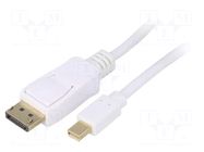 Cable; DisplayPort plug,mini DisplayPort plug; DisplayPort 1.1 GOOBAY
