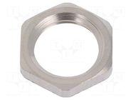 Nut; M12; brass; Thk: 2.8mm; Spanner: 15mm; Thread: metric; Pitch: 1.5 HUMMEL