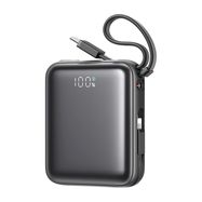 Joyroom Mini PowerBank JR-PBF27 22.5W with dual cable 10000mAh (black), Joyroom